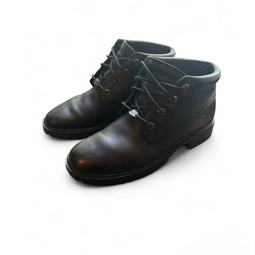 Timberland 1973 Newman Black Leather Waterproof Chukka Boots Size 9M
